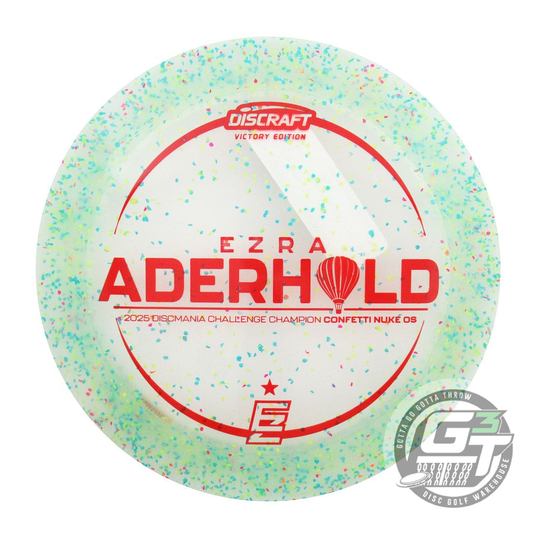 Discraft Limited Edition Victory Edition 2025 Discmania Challenge Champion Ezra Aderhold Confetti Elite Z Nuke OS Distance Driver Golf Disc (Individually Listed)