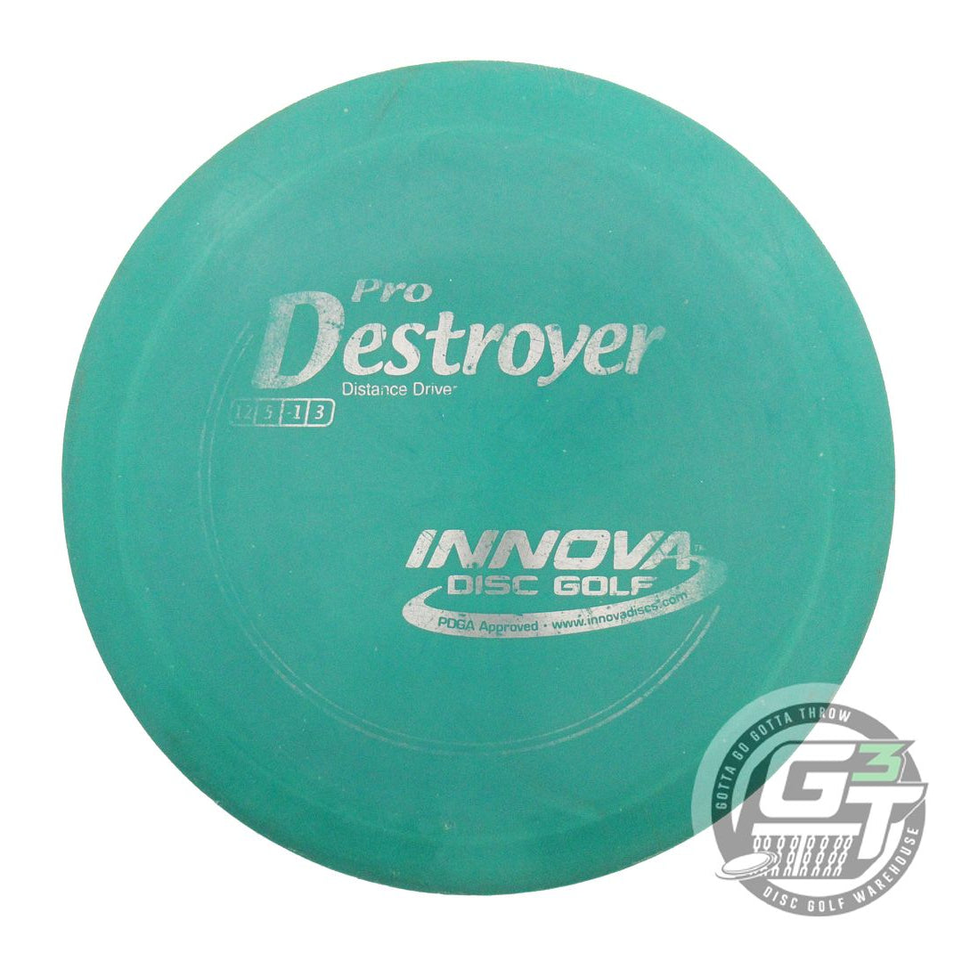 USED Innova Pro Destroyer 175g Green Silver Foil Distance Driver Golf Disc