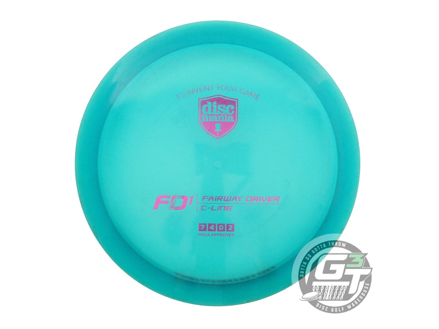 USED DiscMania C-Line FD1 175g Teal Pink Foil Fairway Driver Golf Disc