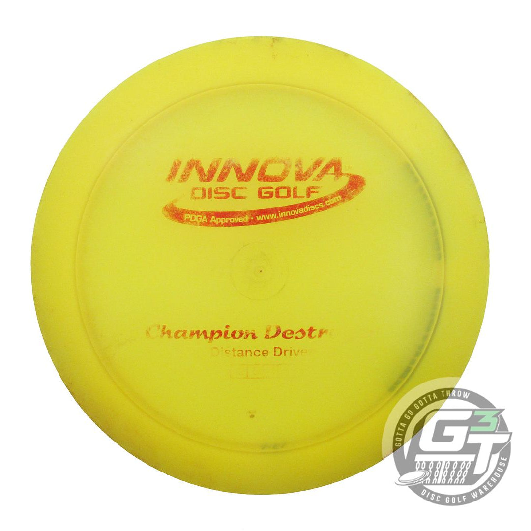 USED Innova Champion Destroyer 174g Yellow Red Foil Distance Driver Golf Disc
