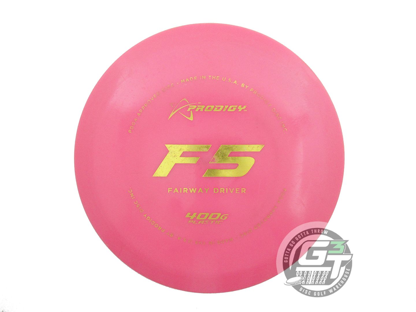 USED Prodigy Discs 400G F5 175g Pink Yellow Foil Fairway Driver Golf Disc