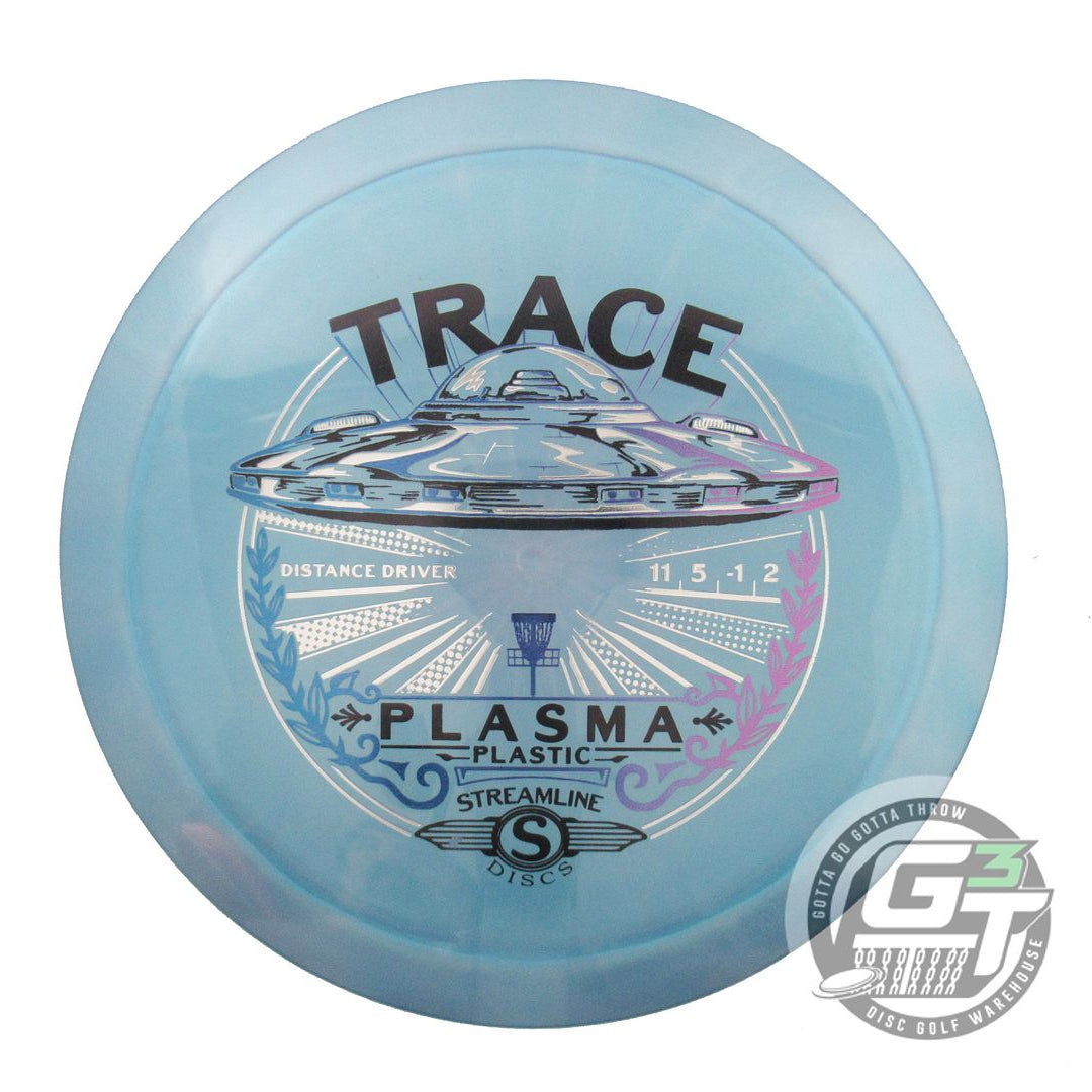 USED Streamline Discs Plasma Trace 174g Blue Distance Driver Golf Disc