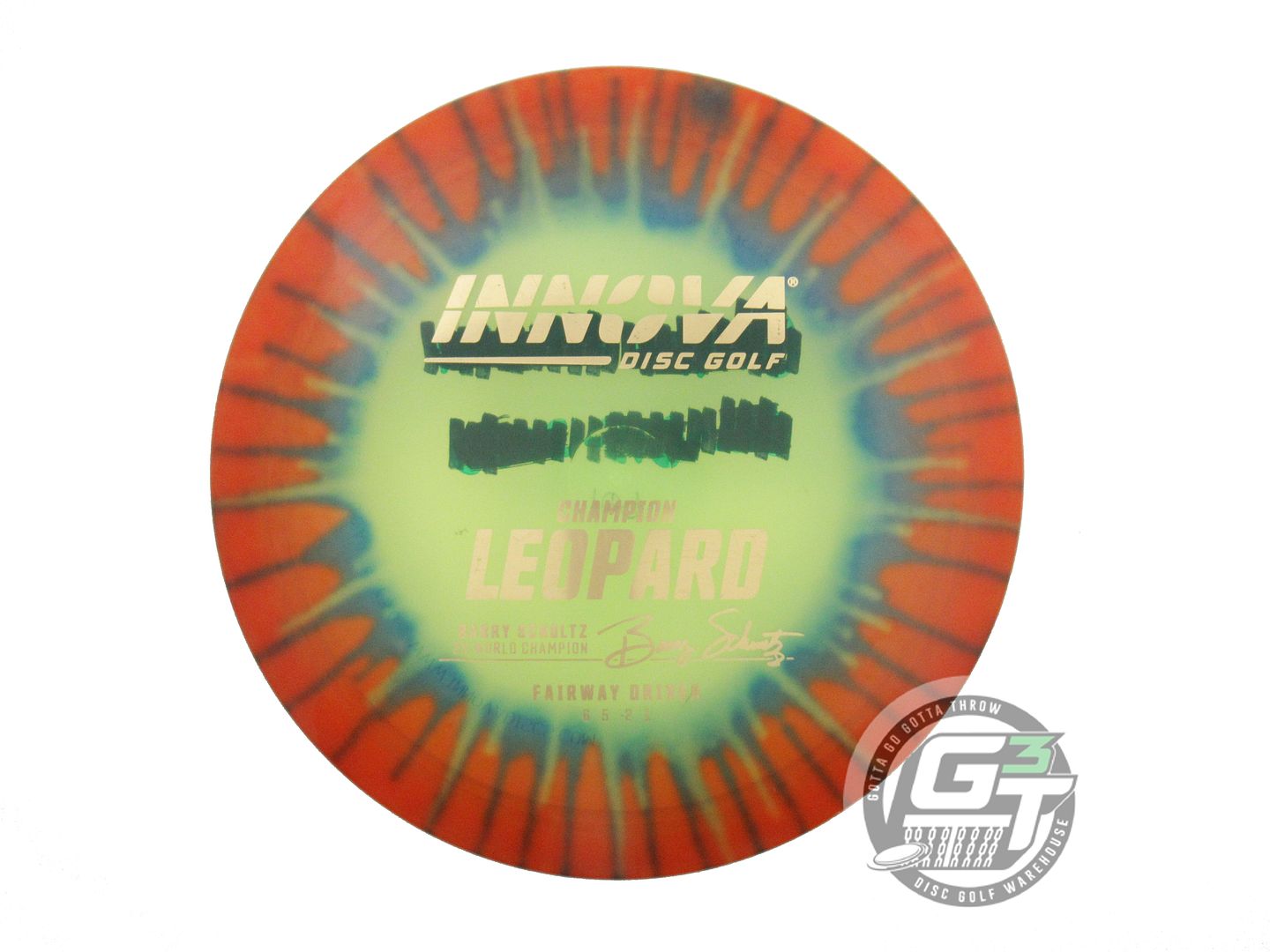USED Innova I-DYE Champion Leopard 167g Red Burst Fairway Driver Golf Disc