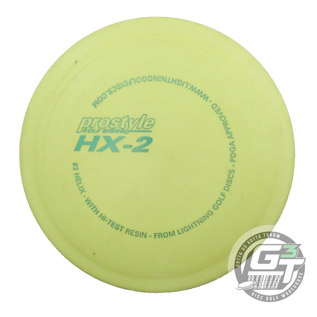 USED Lightning Prostyle #2 Helix 166g Yellow Green Foil Distance Driver Disc