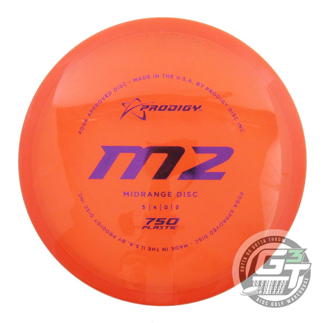 USED Prodigy Discs 750 M2 177g Orange Purple Foil Midrange Golf Disc