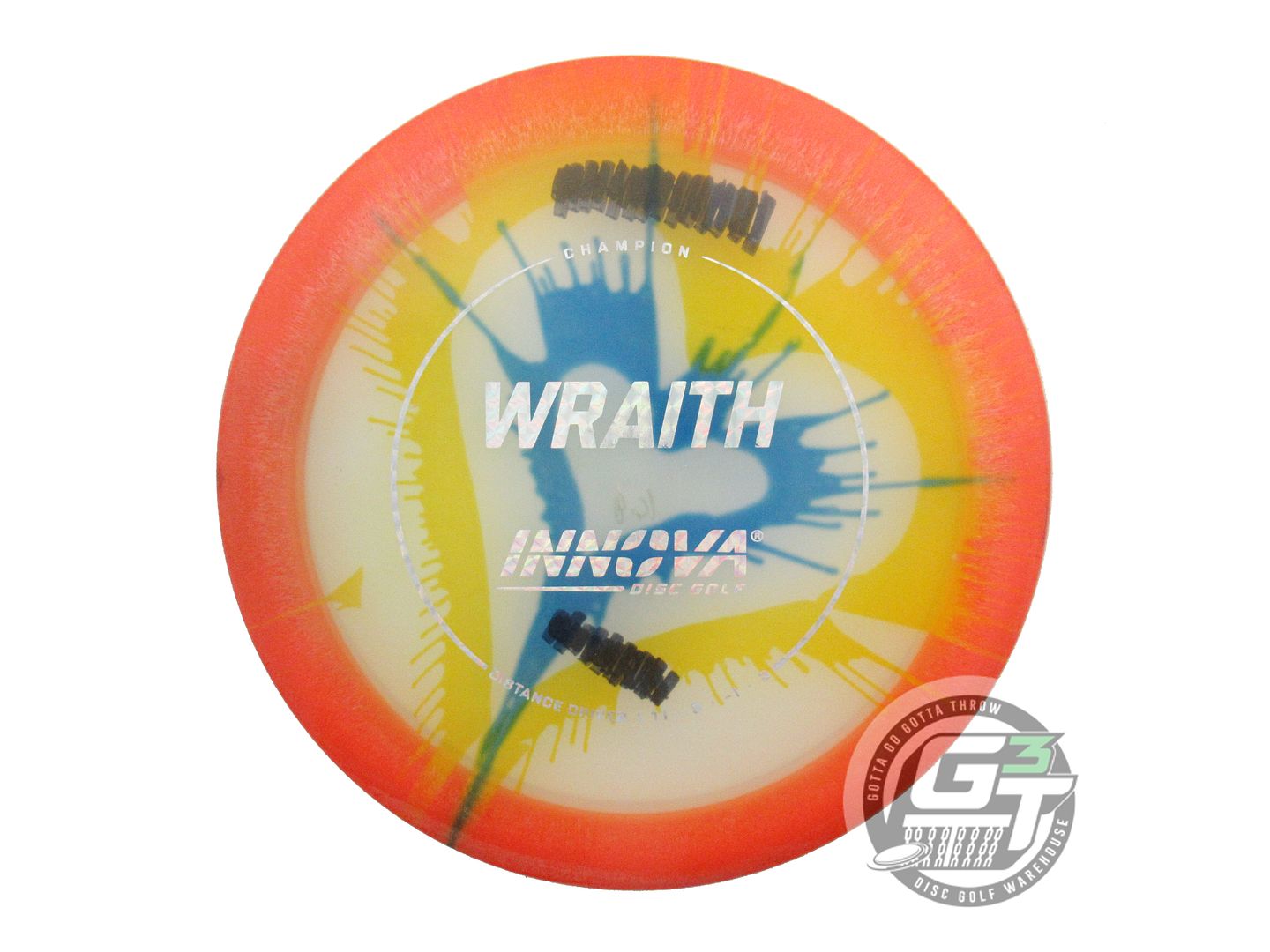 USED Innova I-DYE Champion Valkyrie 168g Heart Burst Distance Driver Golf Disc