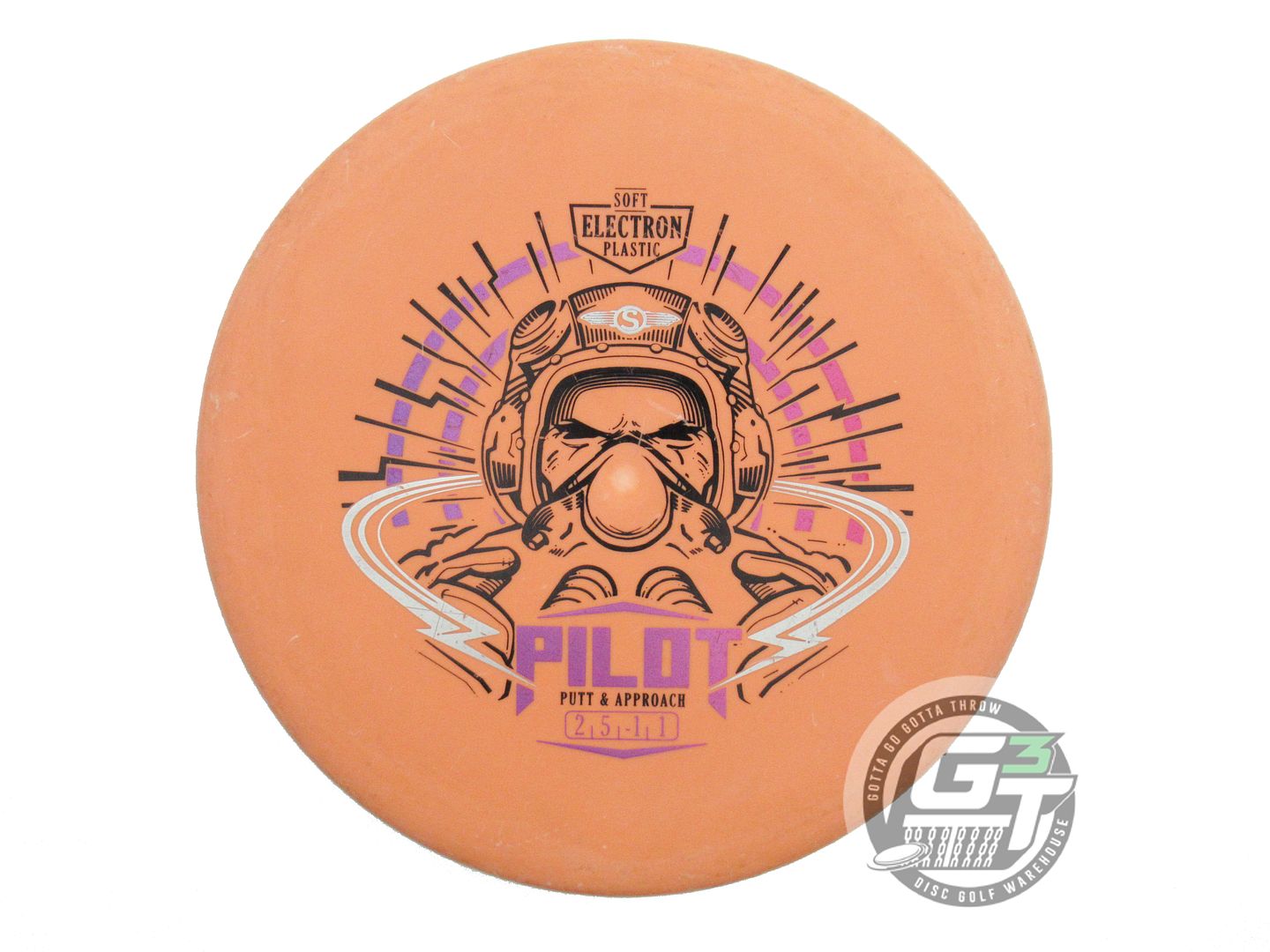 USED Streamline Discs Electron Soft Pilot 171g Orange Putter Golf Disc