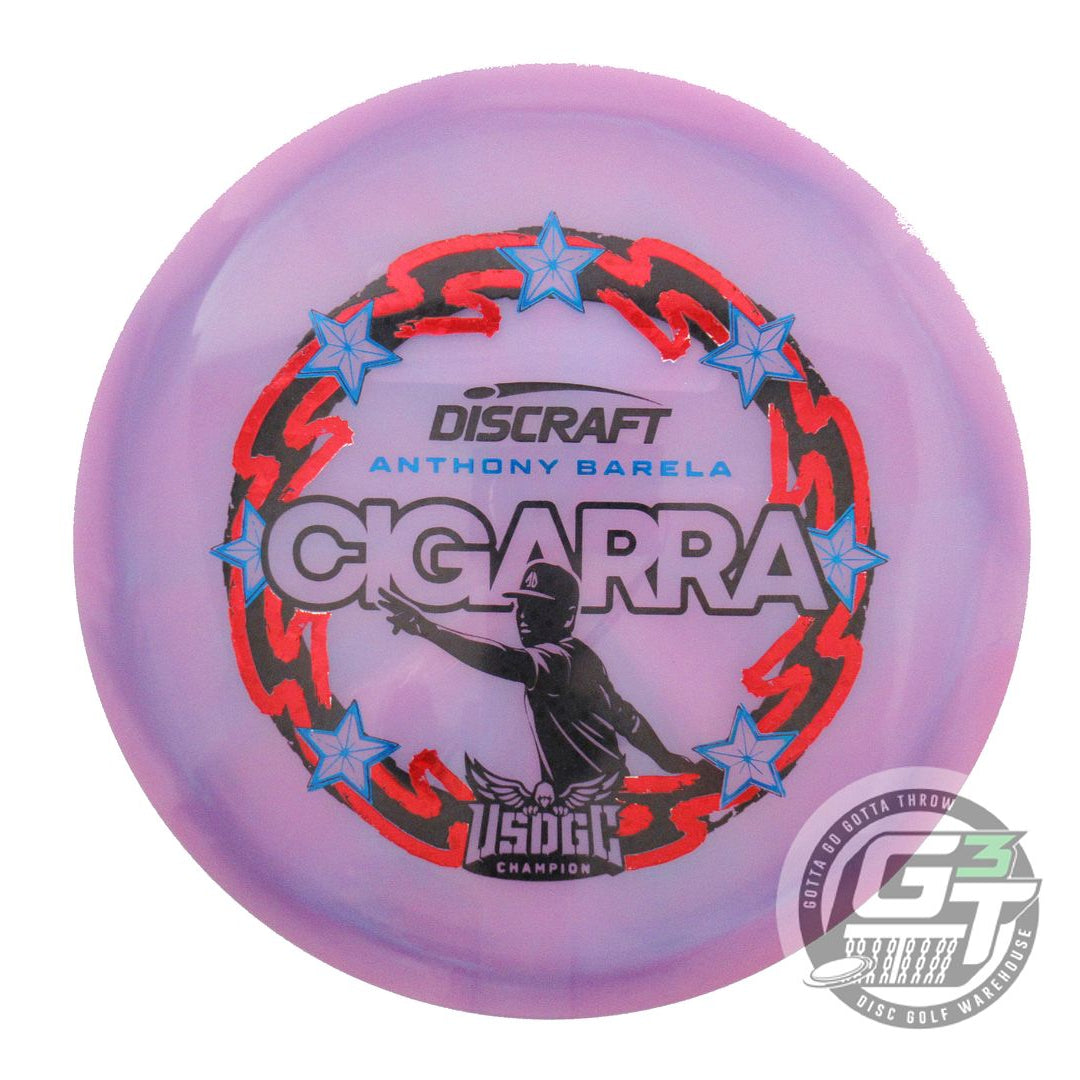 Discraft Limited Edition Victory Edition 2025 USDGC Champion Anthony Barela Swirl Elite Z Cigarra Fairway Driver Golf Disc (Individually Listed)