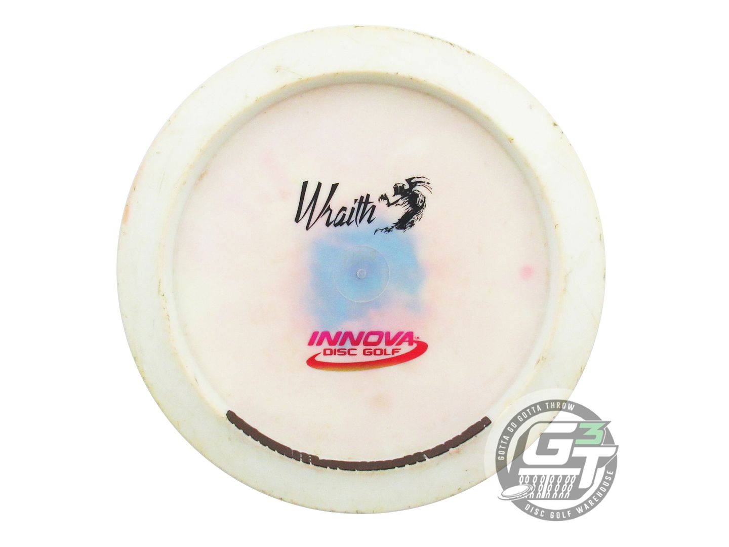 USED Innova Backstamp Star Wraith 174g White HOME DYED Driver Golf Disc
