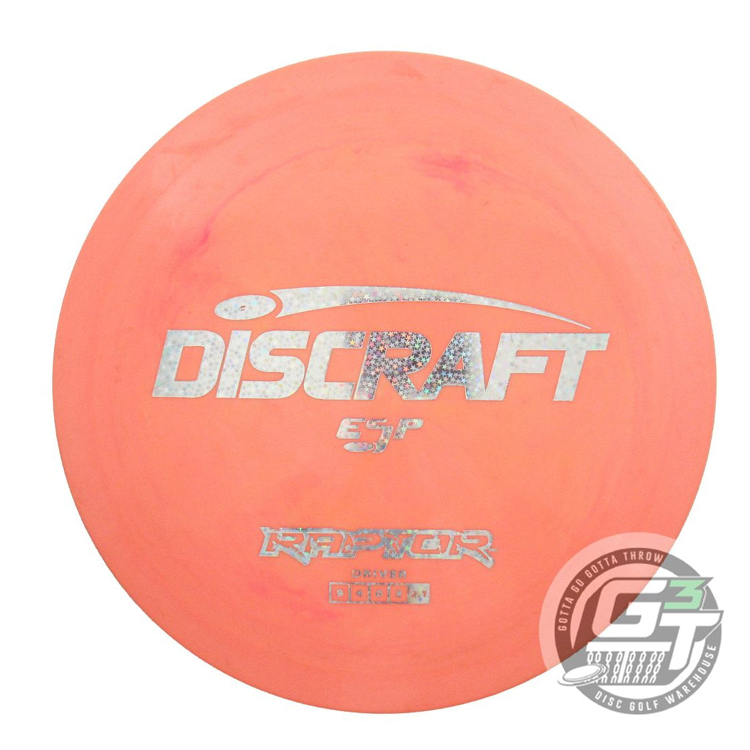 USED Discraft ESP Raptor 173g Orange Holo Star Foil Distance Driver Golf Disc
