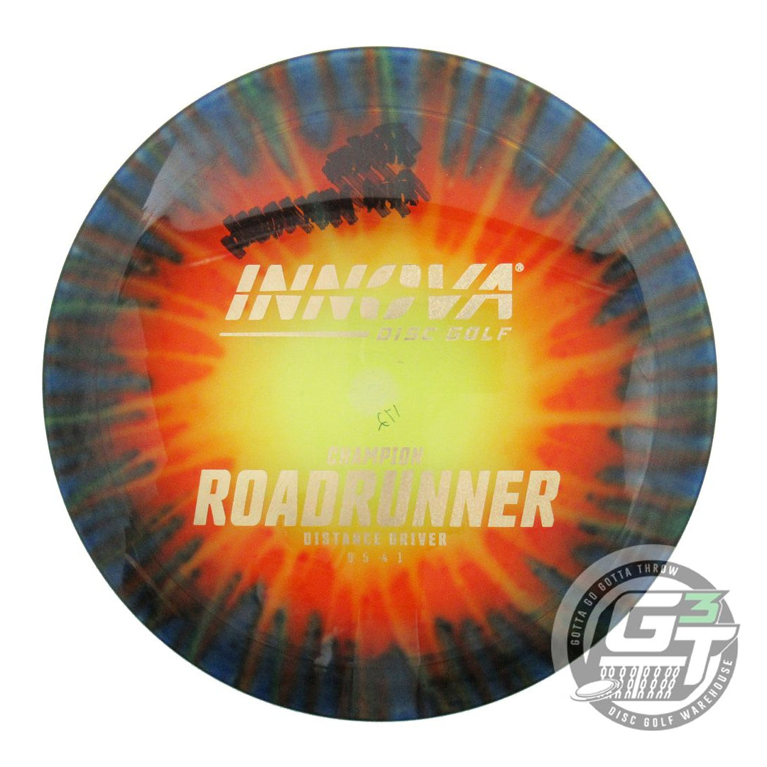 USED Innova I-DYE Champion Roadrunner 172g Blue Burst Distance Driver Golf Disc