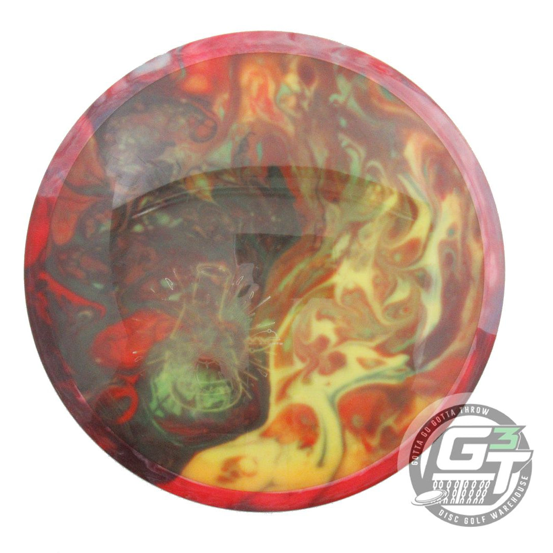 USED Axiom Discs X-OUT Neutron Time Lapse 172g HOME DYED Red Rim Driver Disc