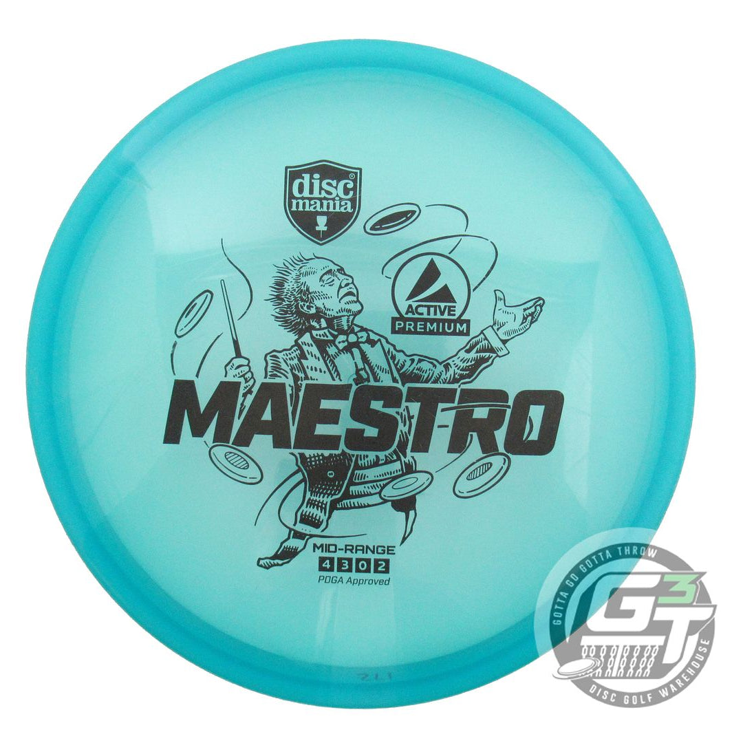 USED DiscMania Active Premium Maestro 172g Teal Black Stamp Midrange Golf Disc