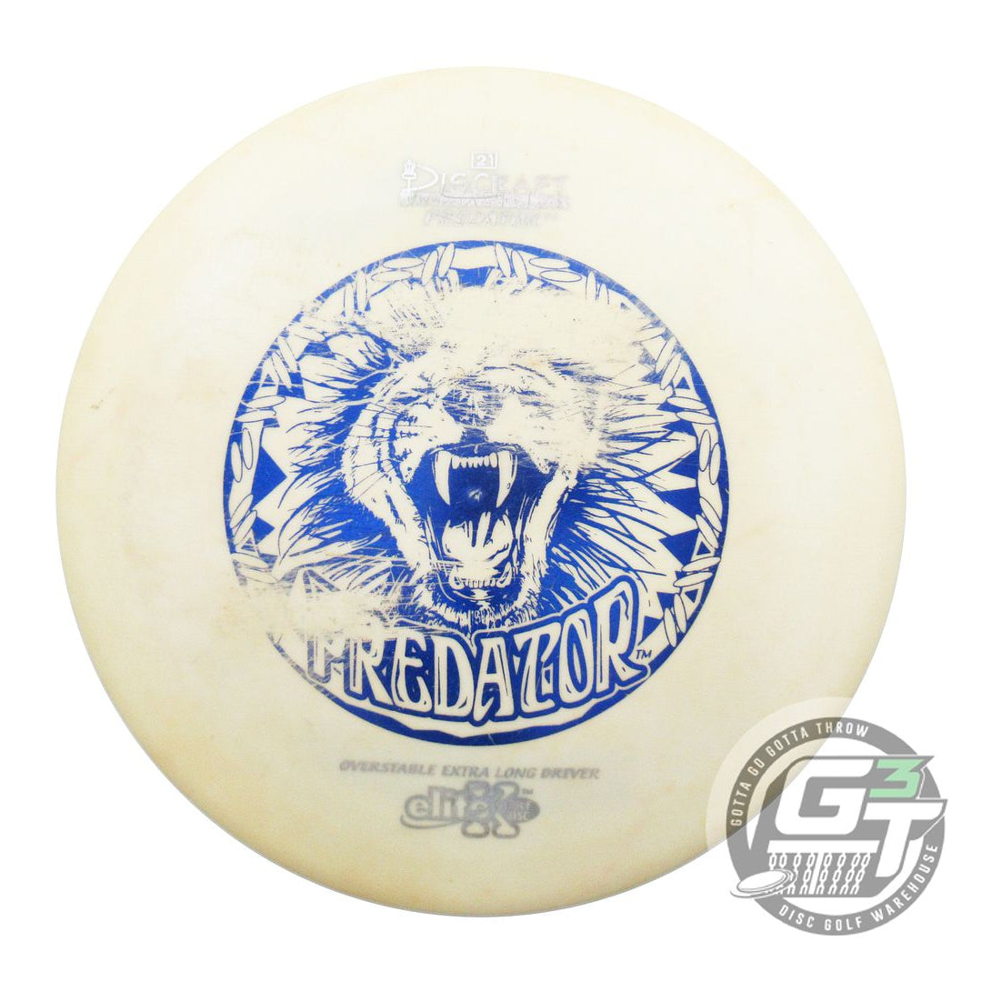 USED Discraft Elite X Predator 167g White Blue Foil OOP Fairway Driver Golf Disc