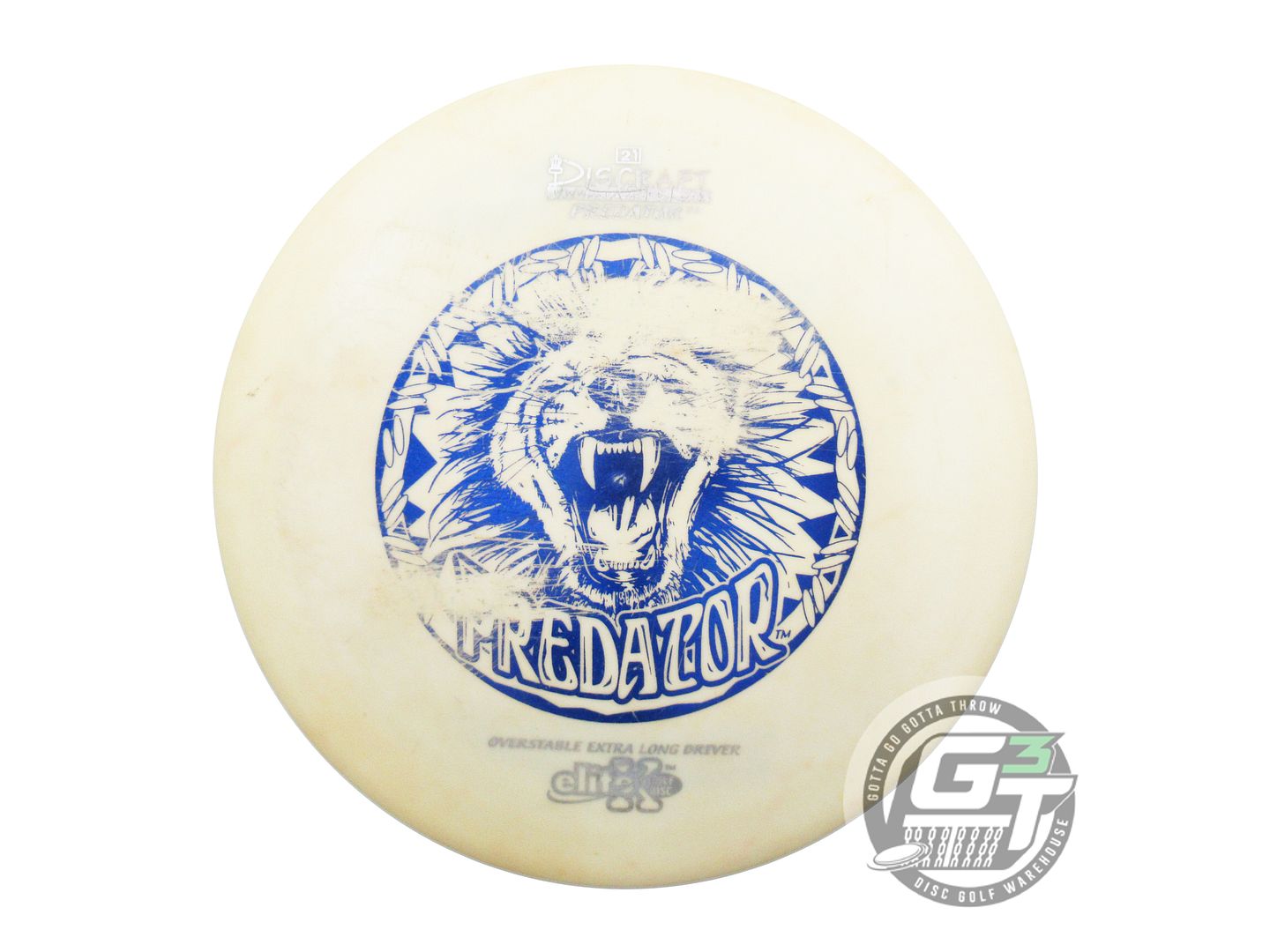 USED Discraft Elite X Predator 167g White Blue Foil OOP Fairway Driver Golf Disc