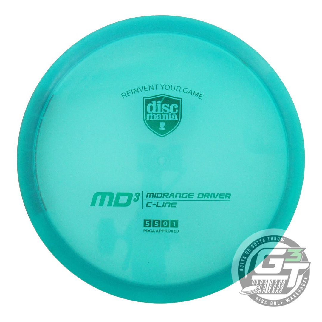USED DiscMania C-Line MD3 172g Teal Green Foil Midrange Golf Disc