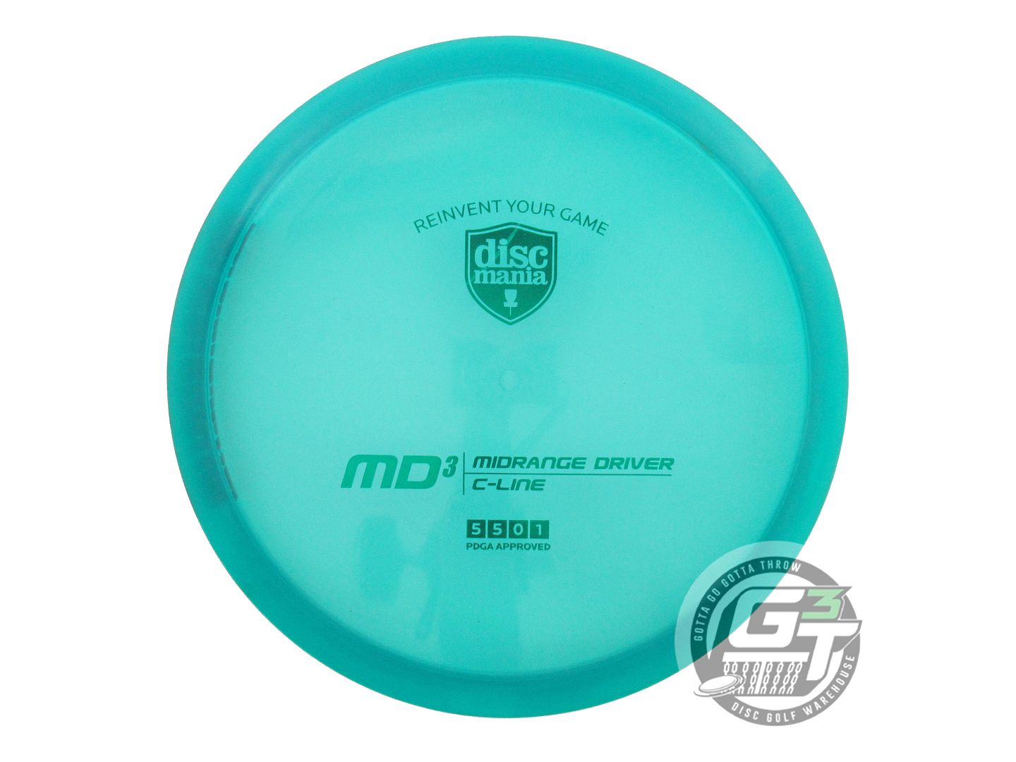 USED DiscMania C-Line MD3 172g Teal Green Foil Midrange Golf Disc