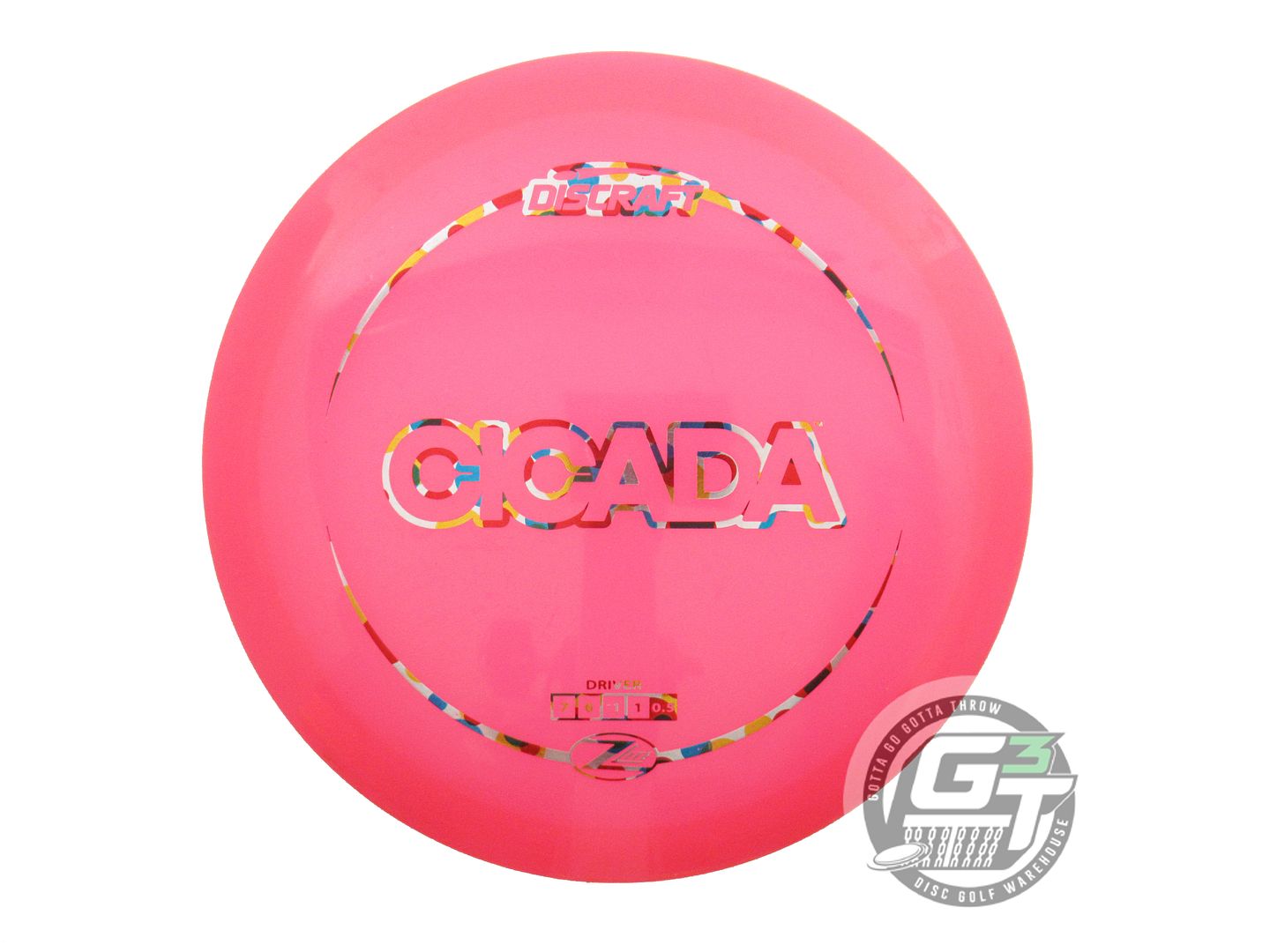 USED Discraft Z Lite Cicada 162g Pink Wonder Bread Foil Fairway Driver Golf Disc