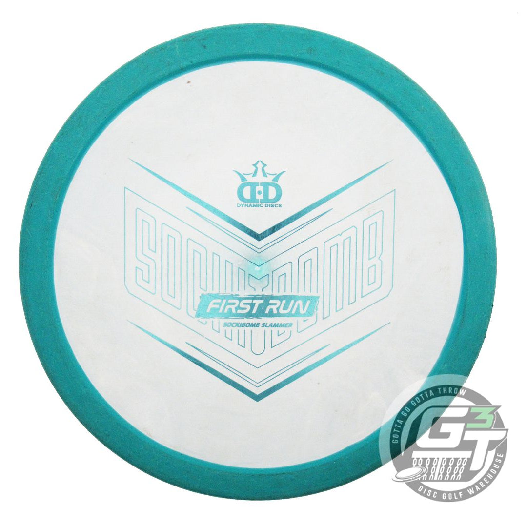 USED Dynamic Discs FIRST RUN Classic Raptor Slammer 175g Green-White Putter Disc