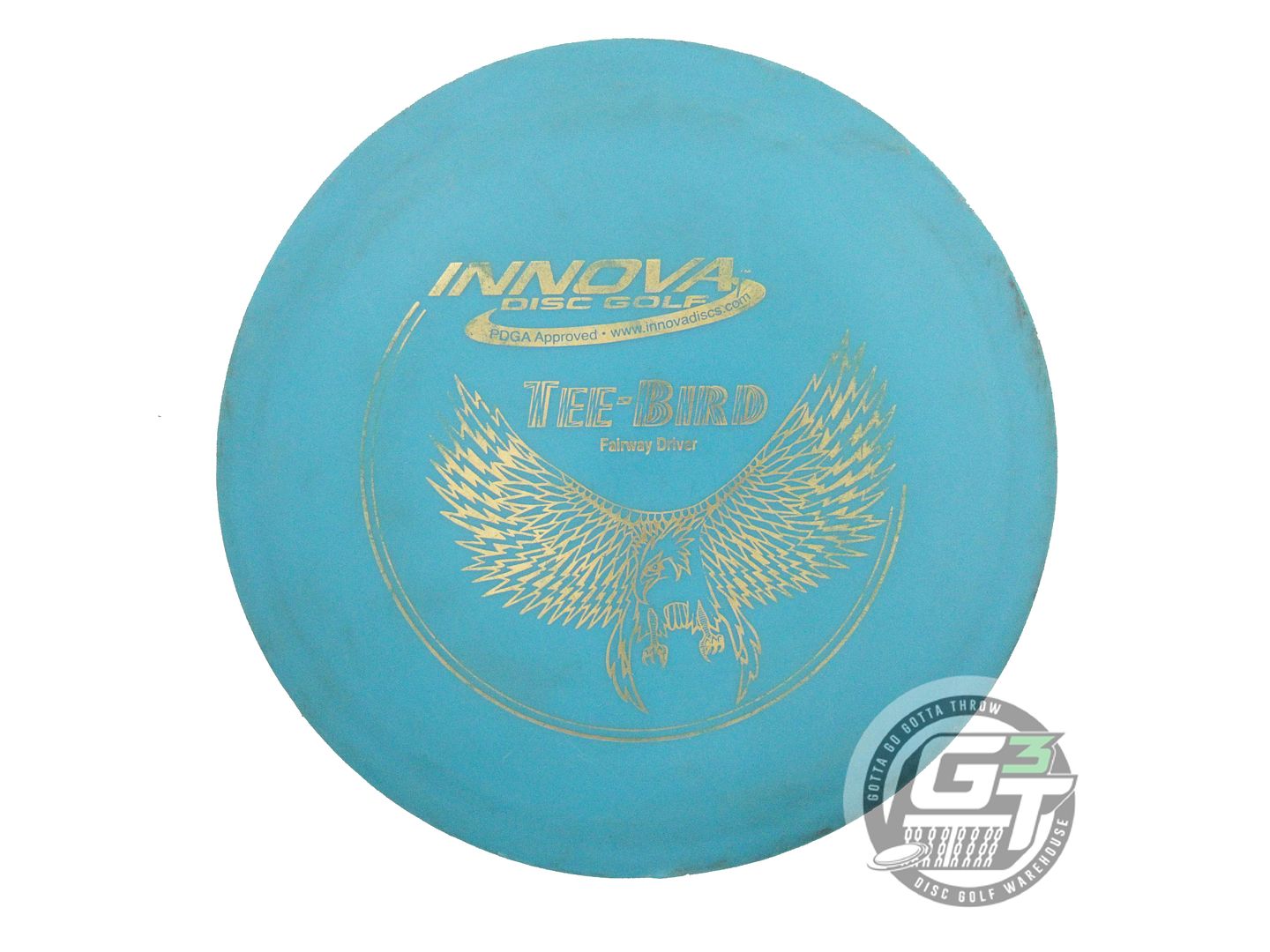 USED Innova DX Teebird 150g Teal Gold Foil Fairway Driver Golf Disc