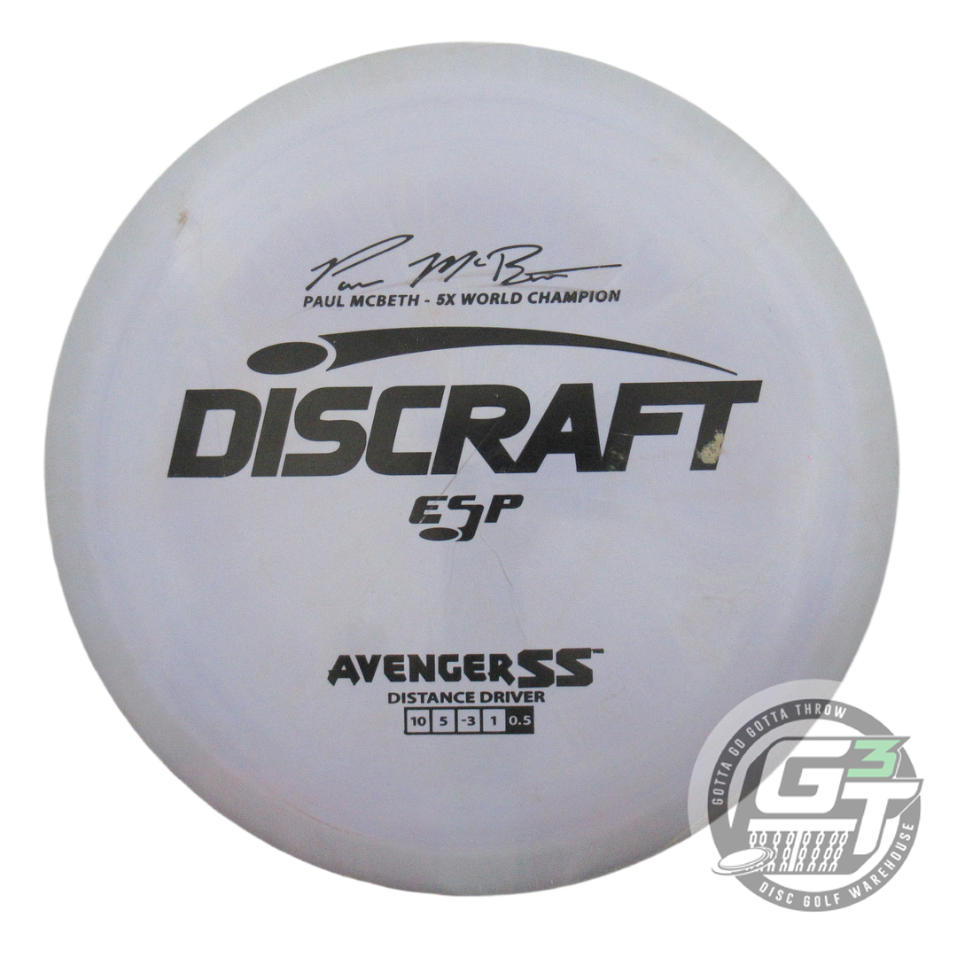USED Discraft ESP Avenger SS 173g Lilac-Gray Black Stamp Distance Driver Disc