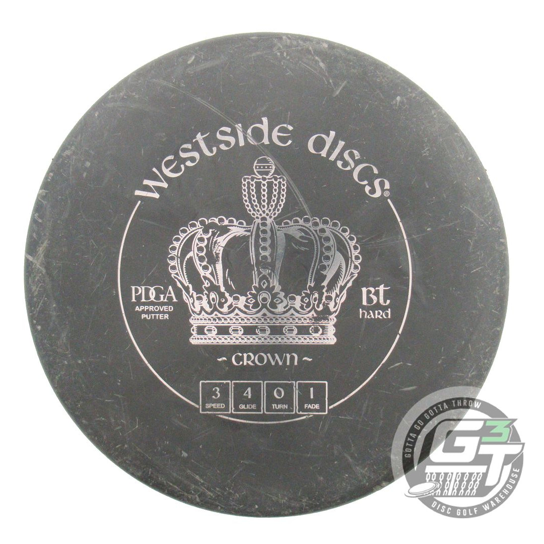 USED Westside Discs BT Hard Crown 173g Black Silver Foil A Putter Golf Disc