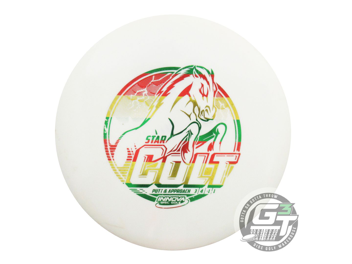 USED Innova Star Colt 171g White Rasta Foil Putter Golf Disc