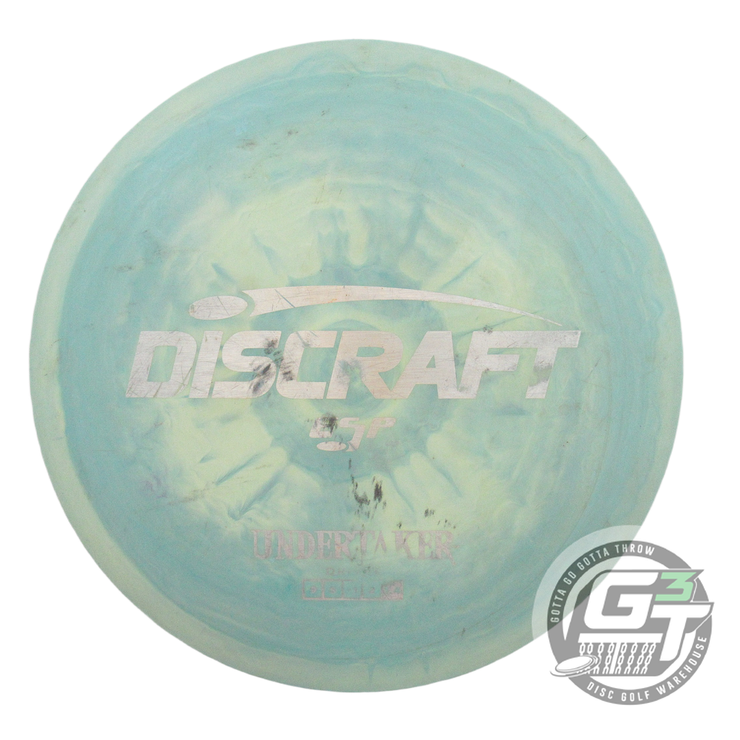 USED Discraft ESP Undertaker 173g Seafoam-Teal Silver Laser Distance Driver Disc