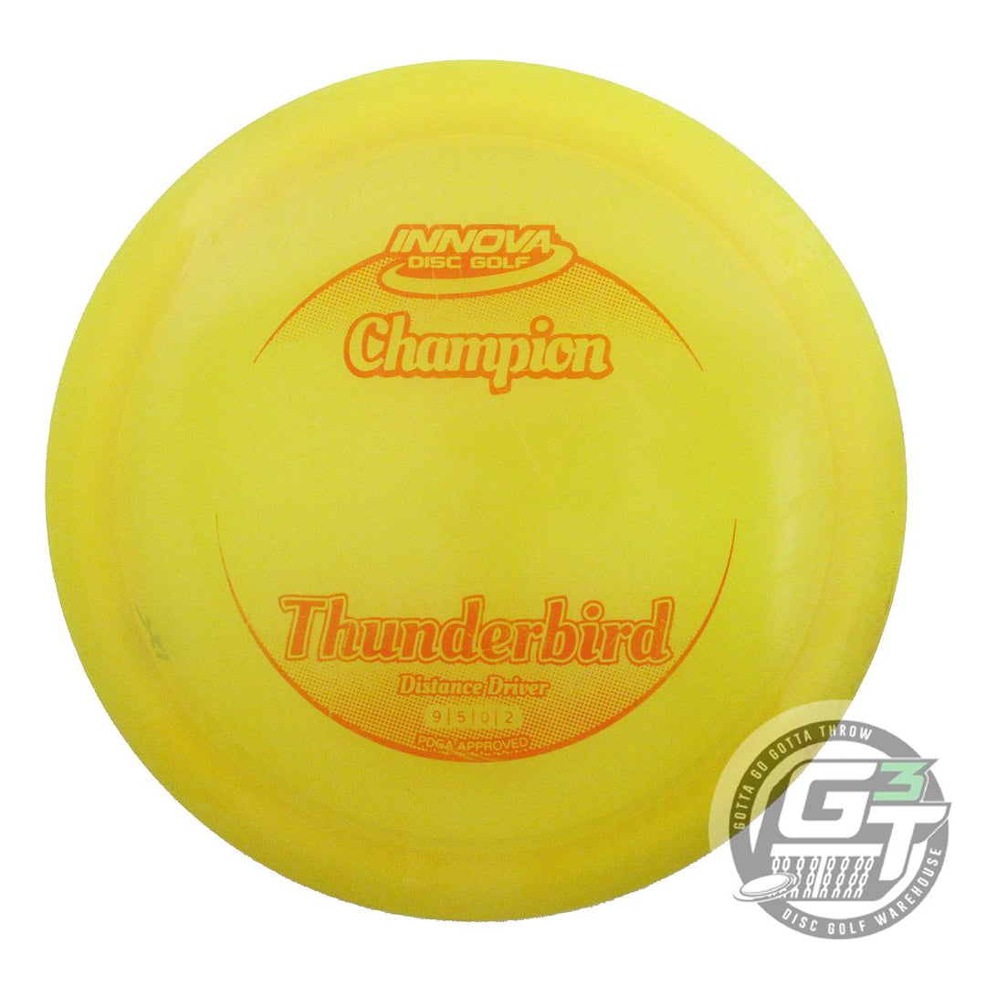 USED Innova Champion Thunderbird 175g Yellow Orange Stamp Distance Driver Disc