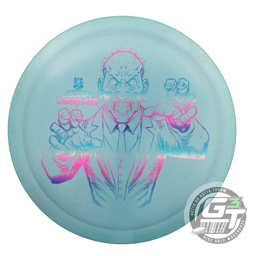 USED Discraft Big Z Undertaker 173g Aqua Miami Foil Distance Driver Golf Disc