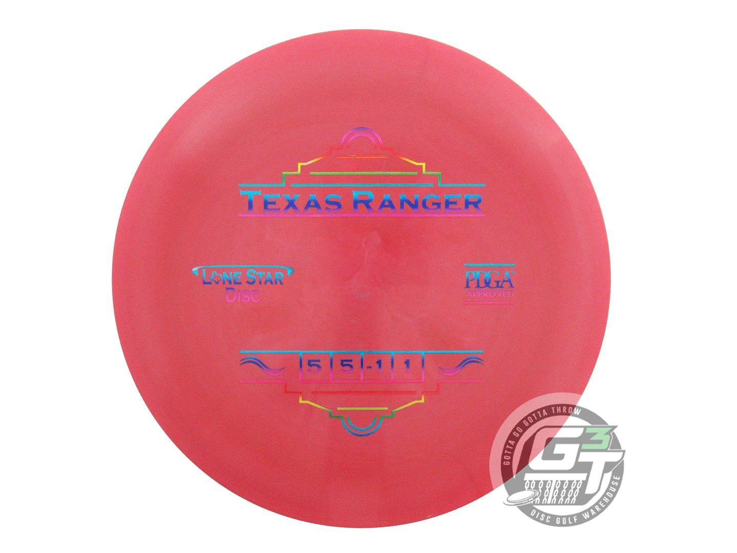 USED Lone Star Alpha Texas Ranger 172g Maroon Rainbow Foil Midrange Disc