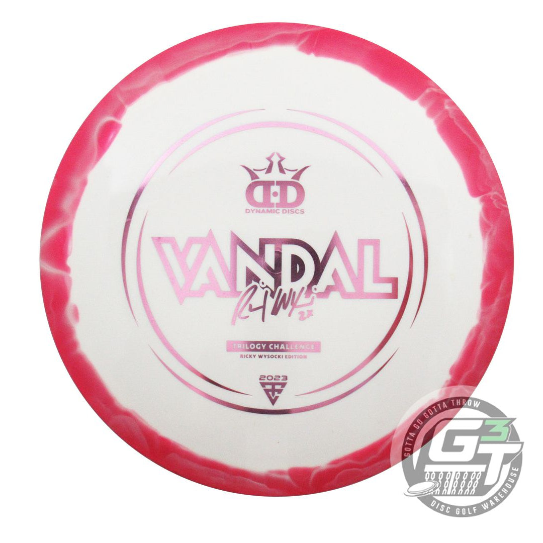 USED Dynamic Discs Fuzion Orbit Vandal 175g Pink-White Distance Driver Golf Disc