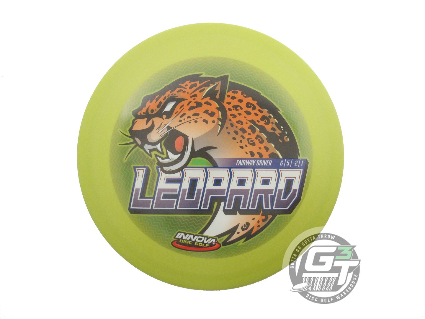USED Innova DX Leopard 150g Lime FullColor Fairway Driver Golf Disc