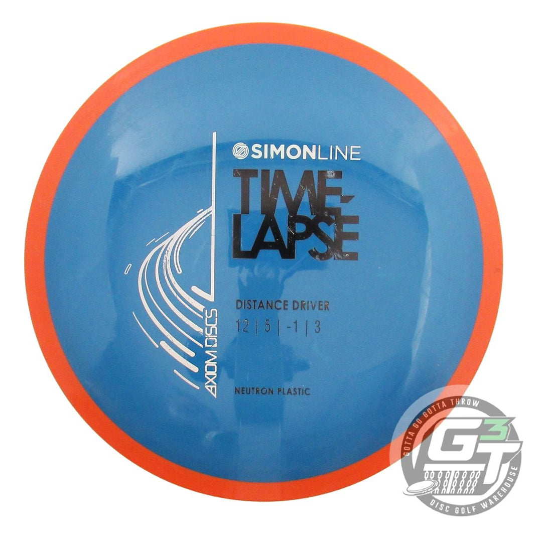USED Axiom Discs Neutron Time Lapse 174g Blue Orange Rim Driver Golf Disc
