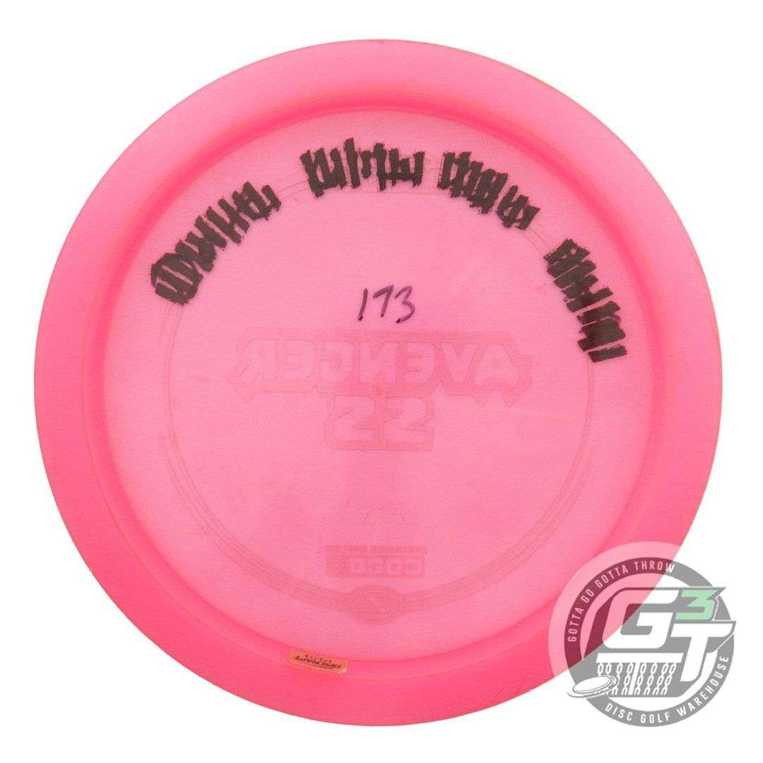 USED Discraft Z Avenger SS 174g Pink Gold Bamboo Foil Distance Driver Golf Disc