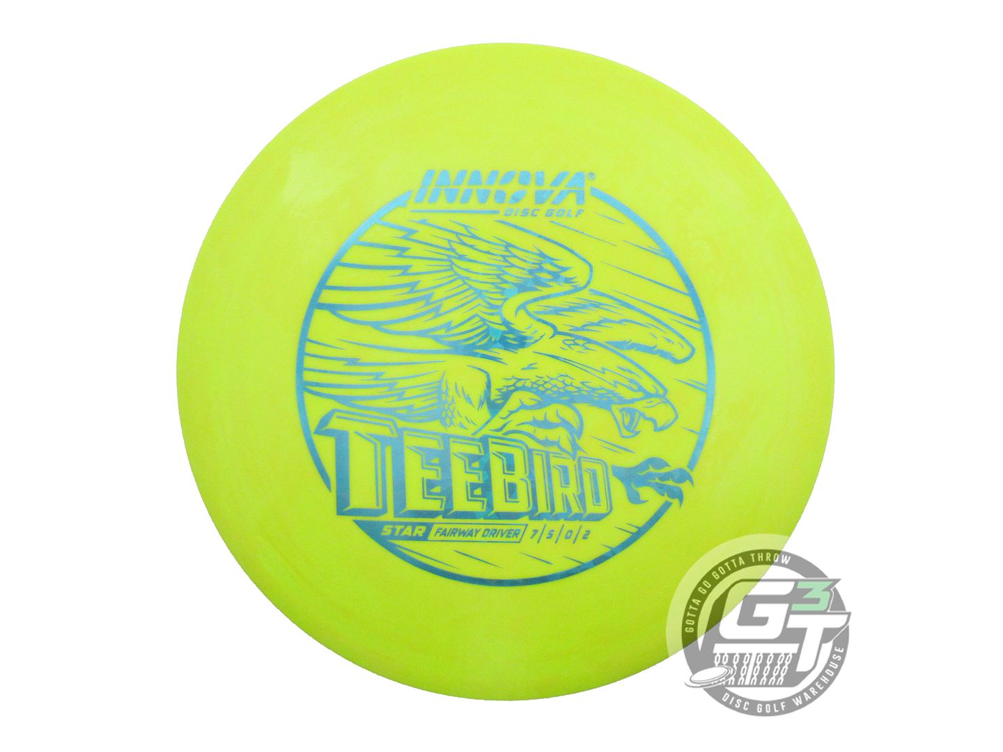 USED Innova Star Teebird 167g Yellow Teal Shatter Foil Fairway Driver Golf Disc