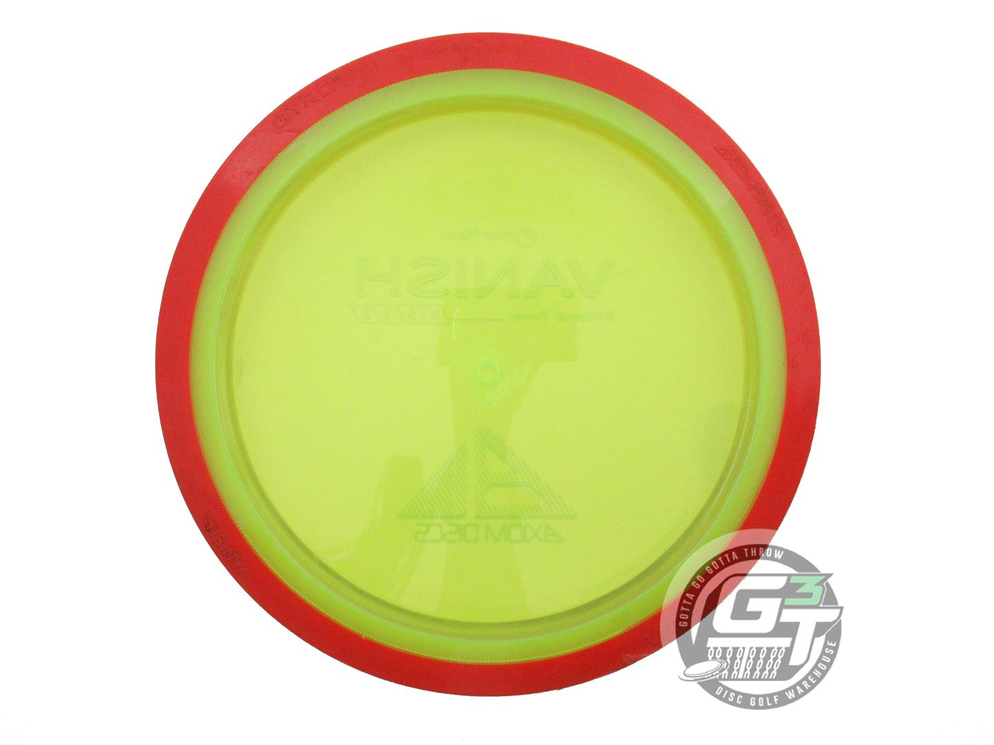 USED Axiom Discs Proton Vanish 168g Yellow Red Rim Distance Driver Golf Disc