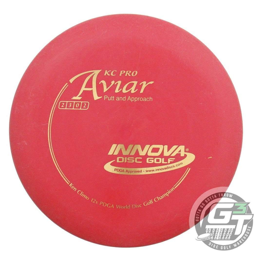 USED Innova KC Pro Aviar 170g Red Gold Foil Putter Golf Disc