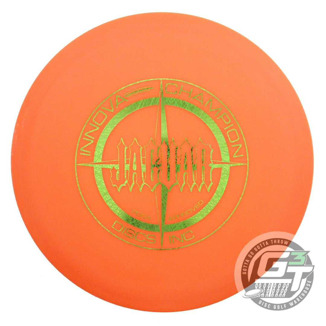 USED Innova DX Jaguar 188g Orange Green Foil OOP Fairway Driver Golf Disc