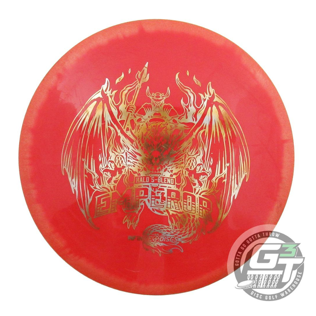 USED Infinite Halo S-Blend Emperor 177g Orange-Red Distance Driver Golf Disc