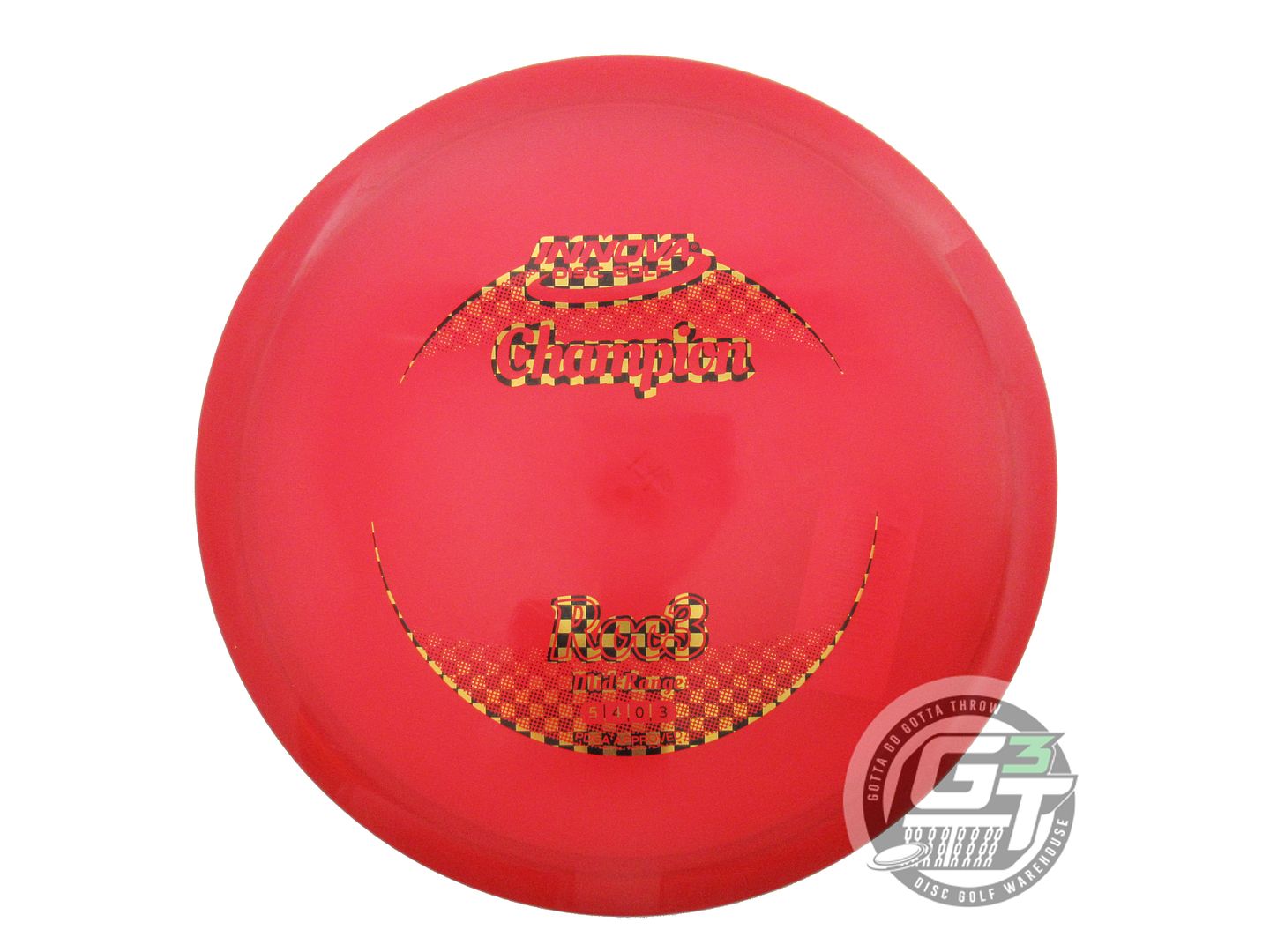 USED Innova Champion Roc3 176g Red Checker Foil Midrange Golf Disc
