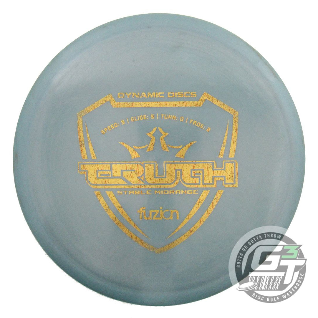 USED Dynamic Discs Fuzion Truth 179g Slate Gold Stamp Midrange Golf Disc