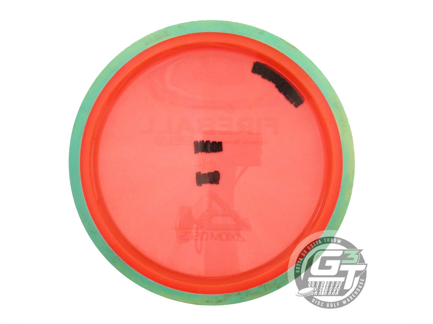USED Axiom Discs Proton Fireball 173g Orange Green Rim Distance Driver Golf Disc