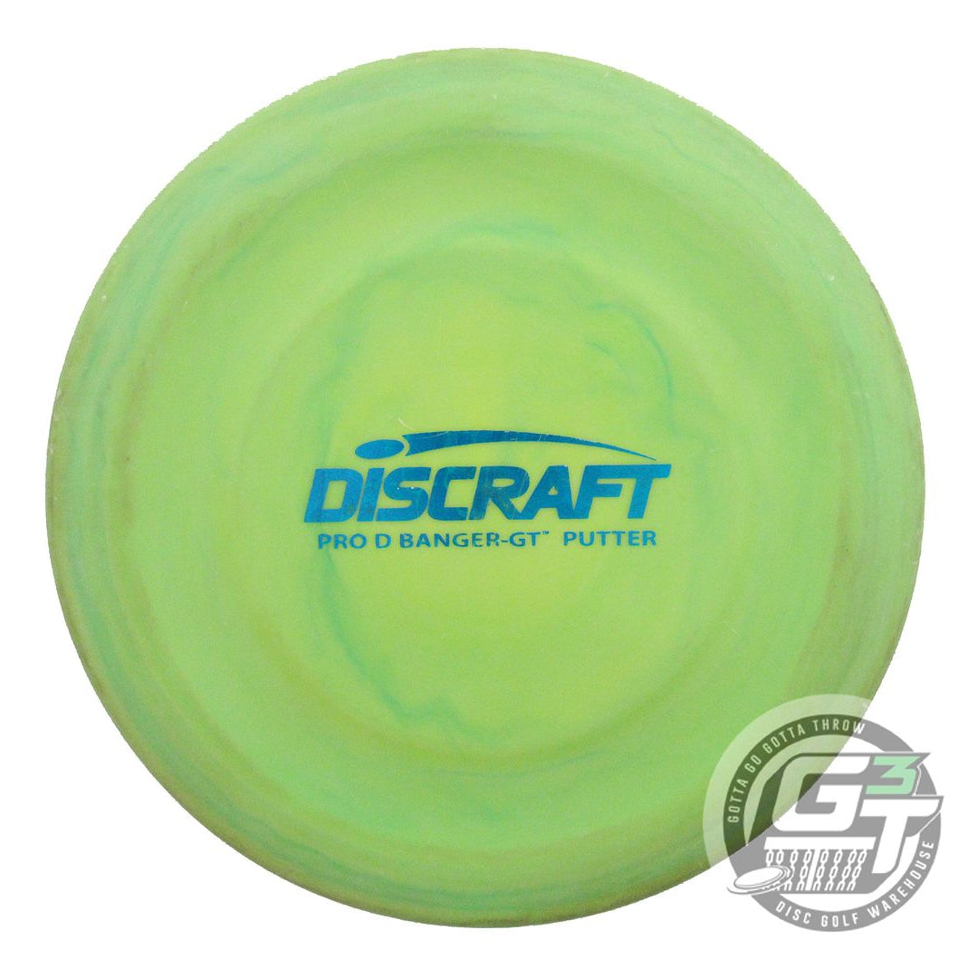 USED Discraft Pro D Banger GT 169g Lime Blue Foil Putter Golf Disc