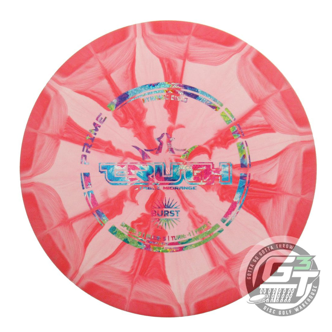 USED Dynamic Discs Prime Burst Truth 177g Red Fireworks Foil Midrange Golf Disc