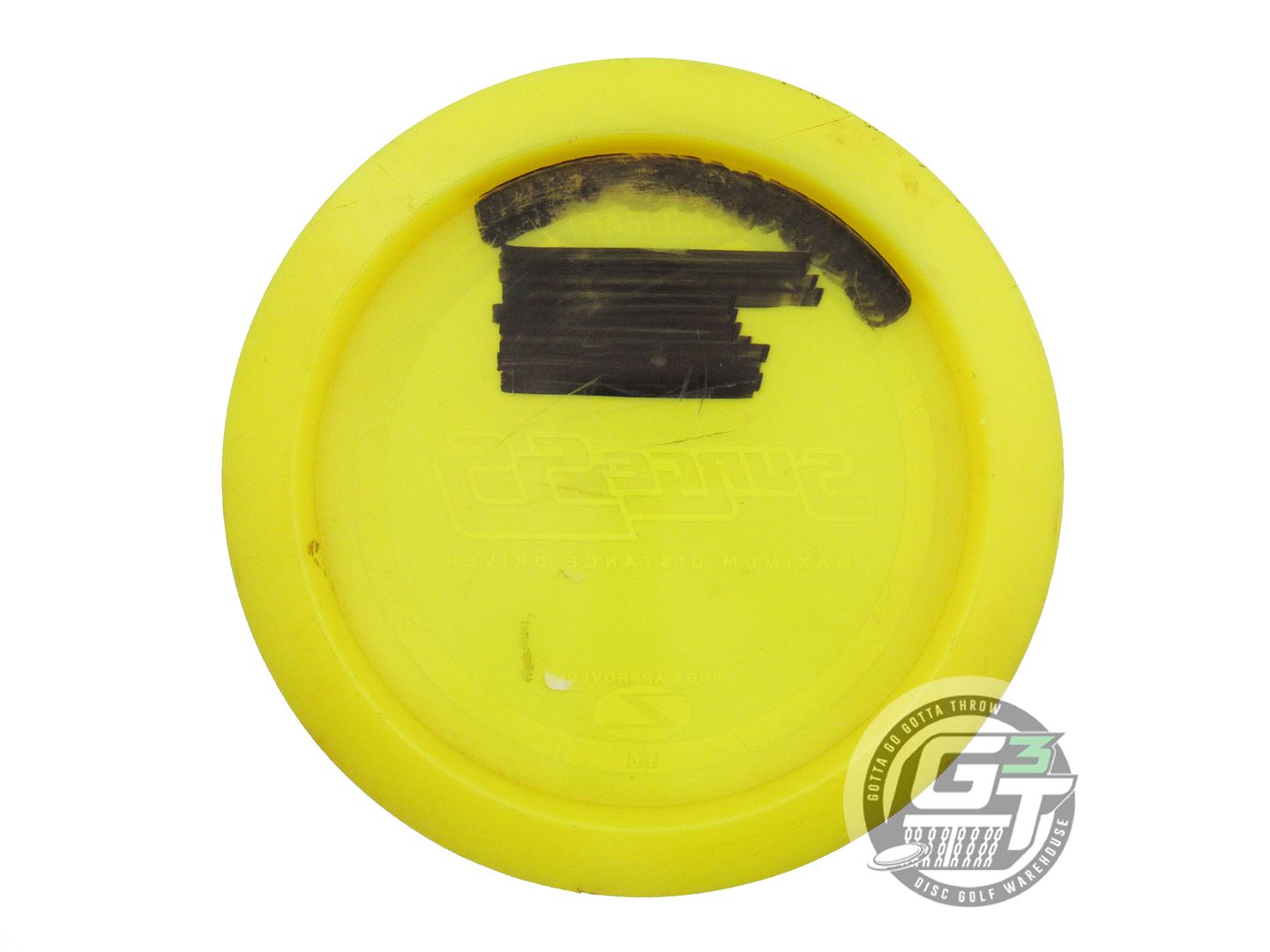 USED Discraft Z Surge SS 173g Yellow White Stamp PFN Distance Driver Golf Disc