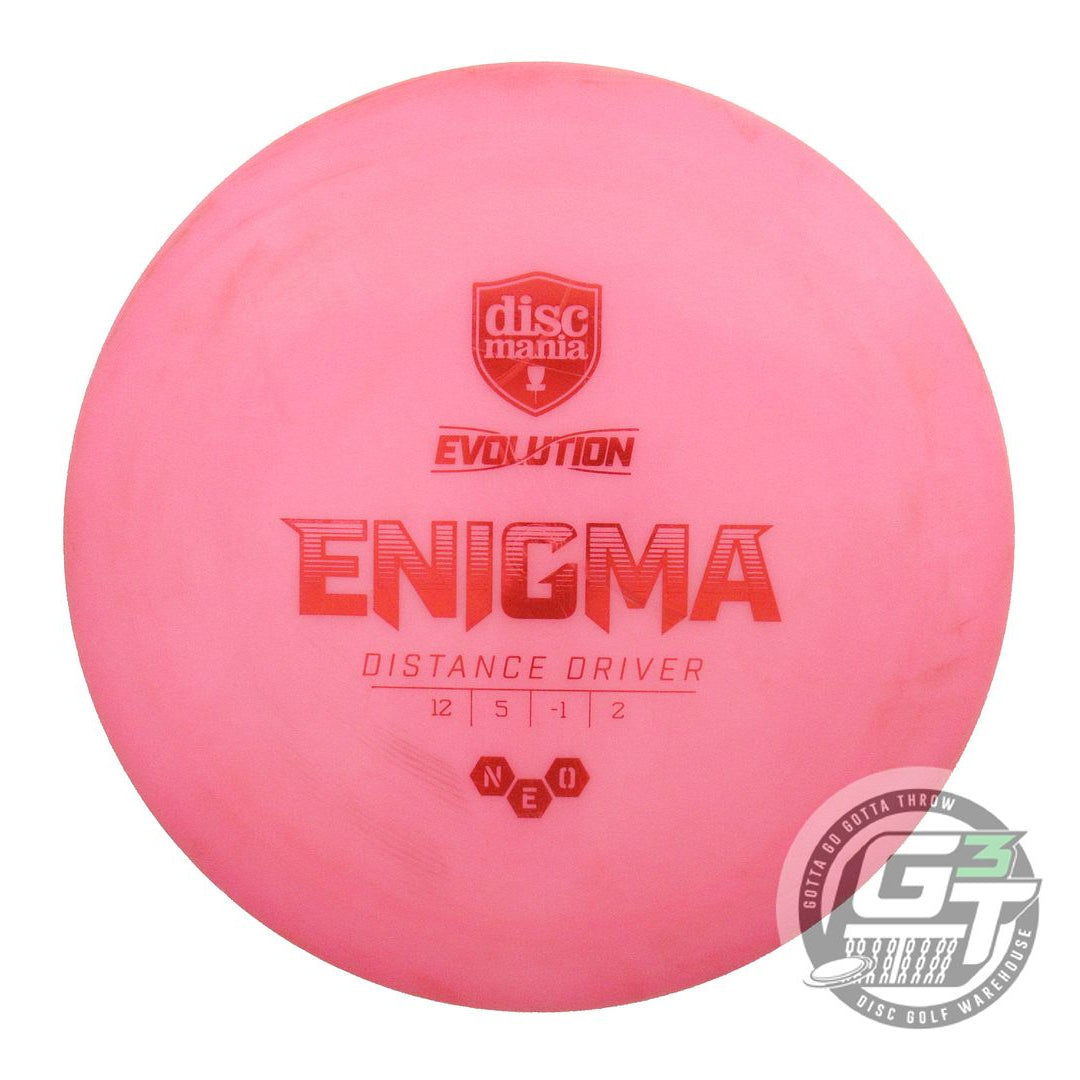 USED DiscMania Neo Enigma 171g Pink Red Foil Distance Driver Golf Disc