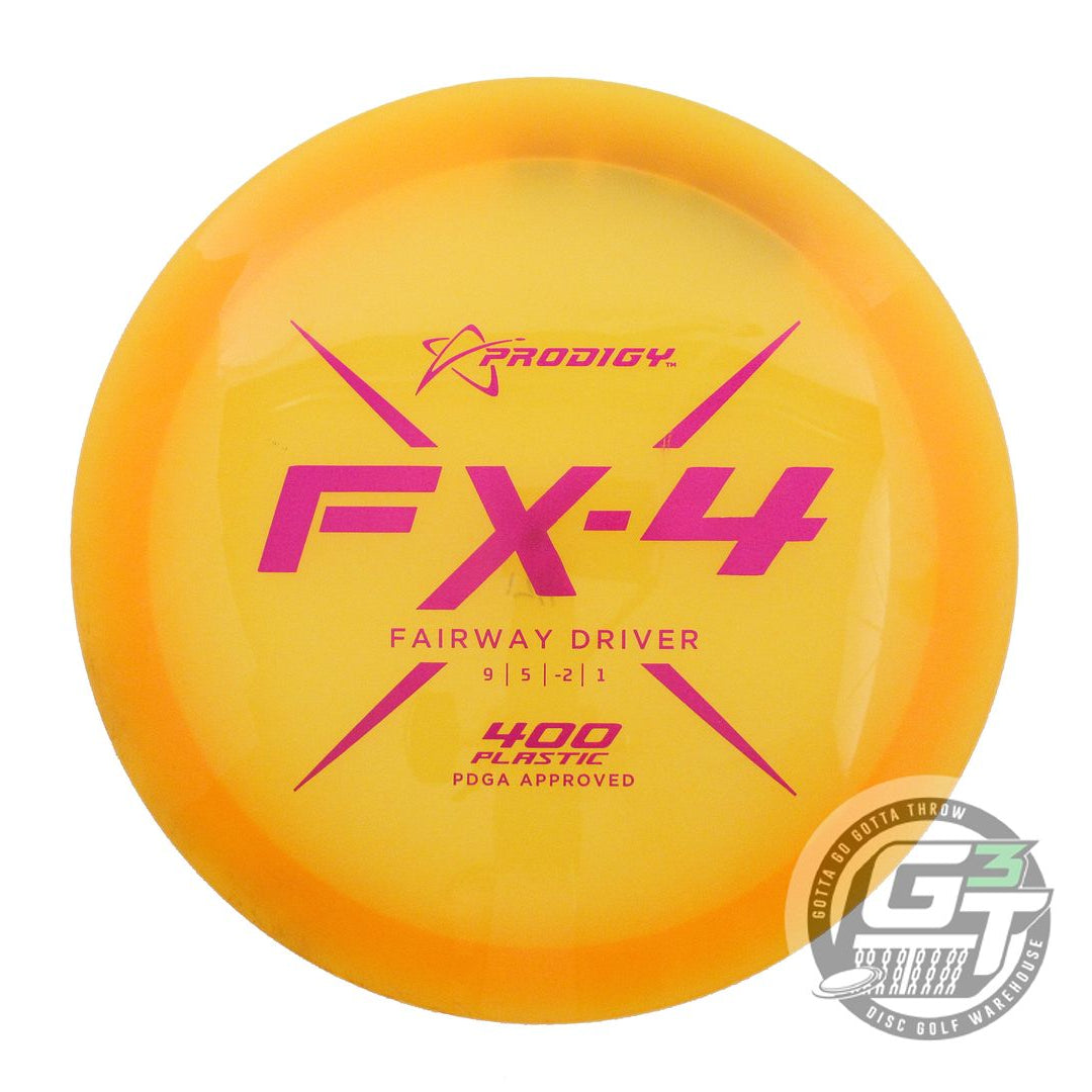 USED Prodigy Discs 400 FX4 174g Marigold Pink Glitter Foil Fairway Driver Disc
