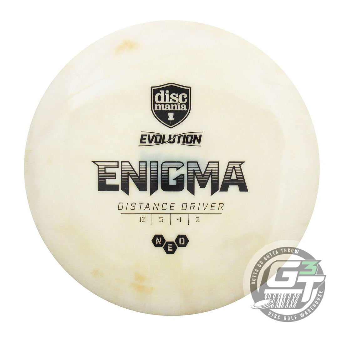 USED DiscMania Neo Enigma 175g Tan Black Stamp Distance Driver Golf Disc