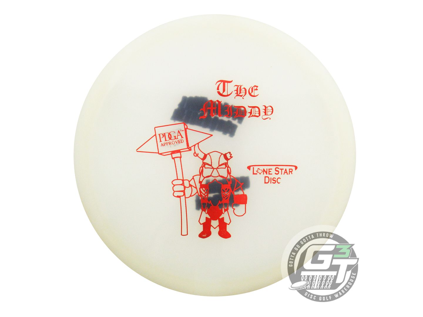 USED Lone Star Glow Middy 172g Red Foil Midrange Golf Disc